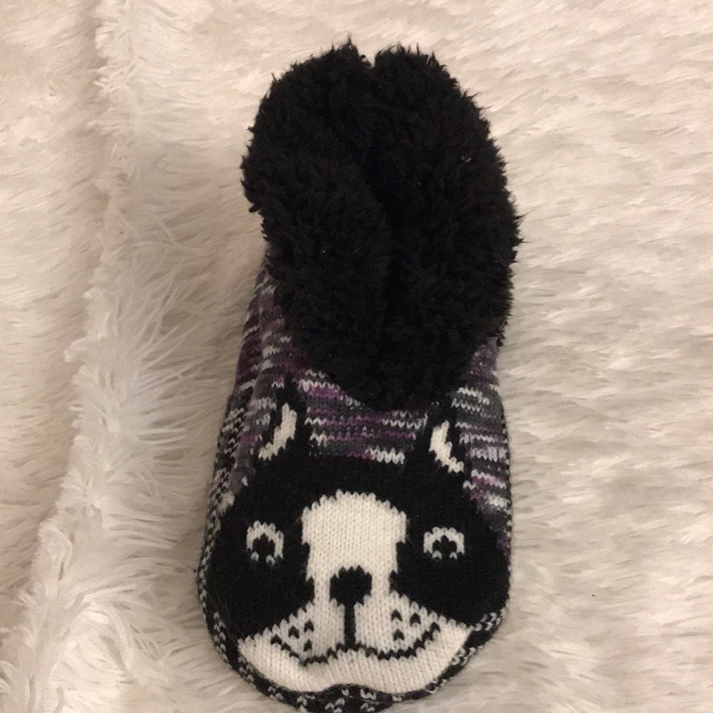 Cozy black slipper socks!